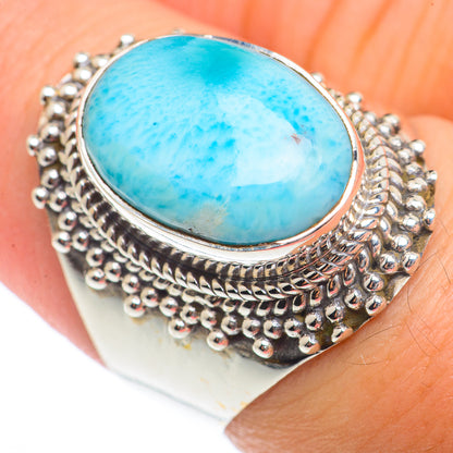 Larimar Rings handcrafted by Ana Silver Co - RING73141