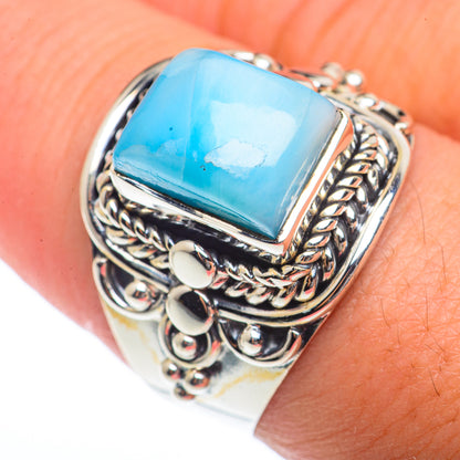 Larimar Rings handcrafted by Ana Silver Co - RING73143