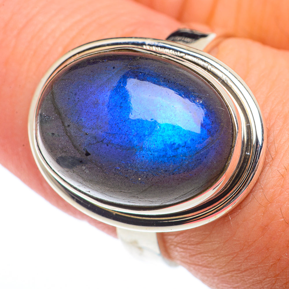 Labradorite Rings handcrafted by Ana Silver Co - RING73144