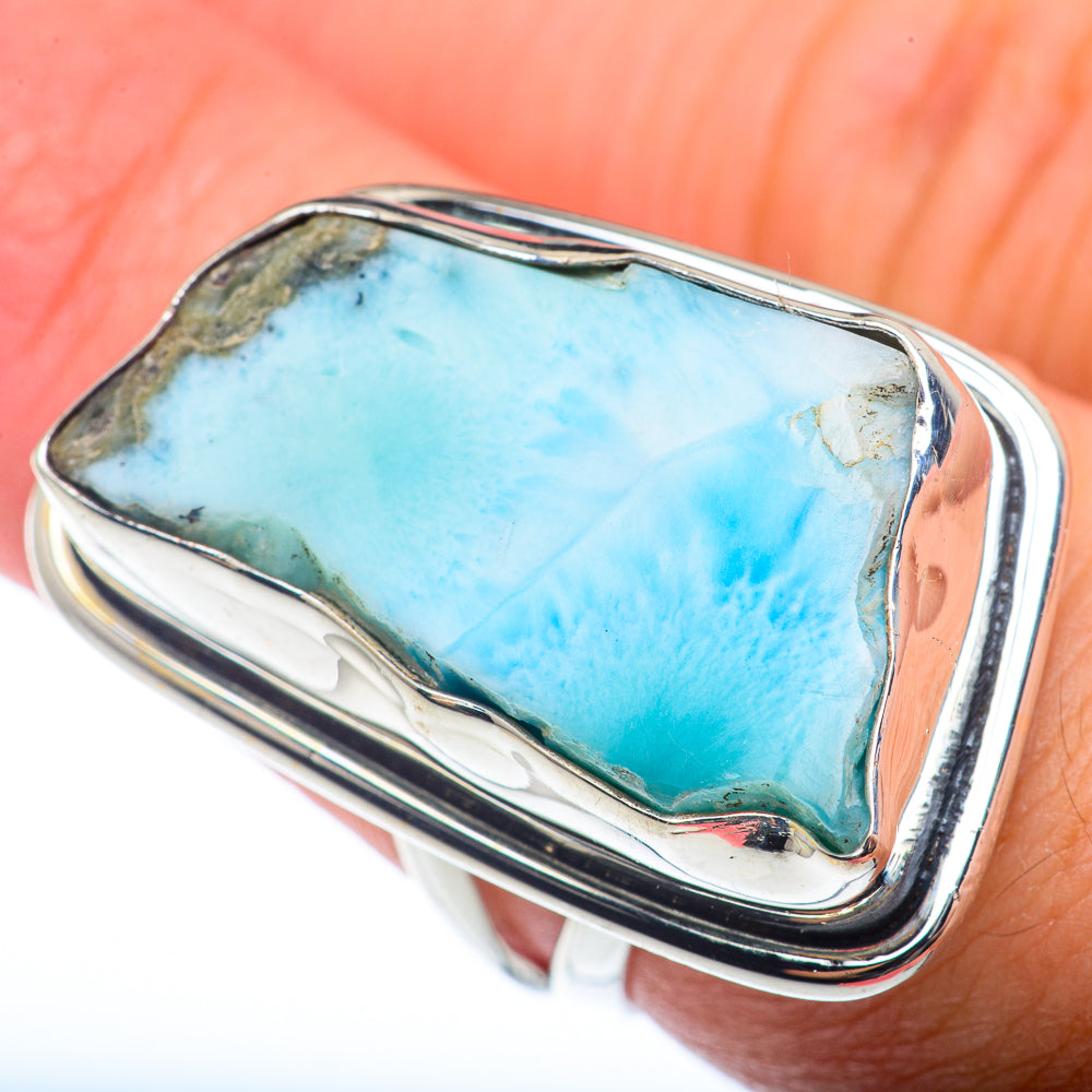 Larimar Rings handcrafted by Ana Silver Co - RING73145