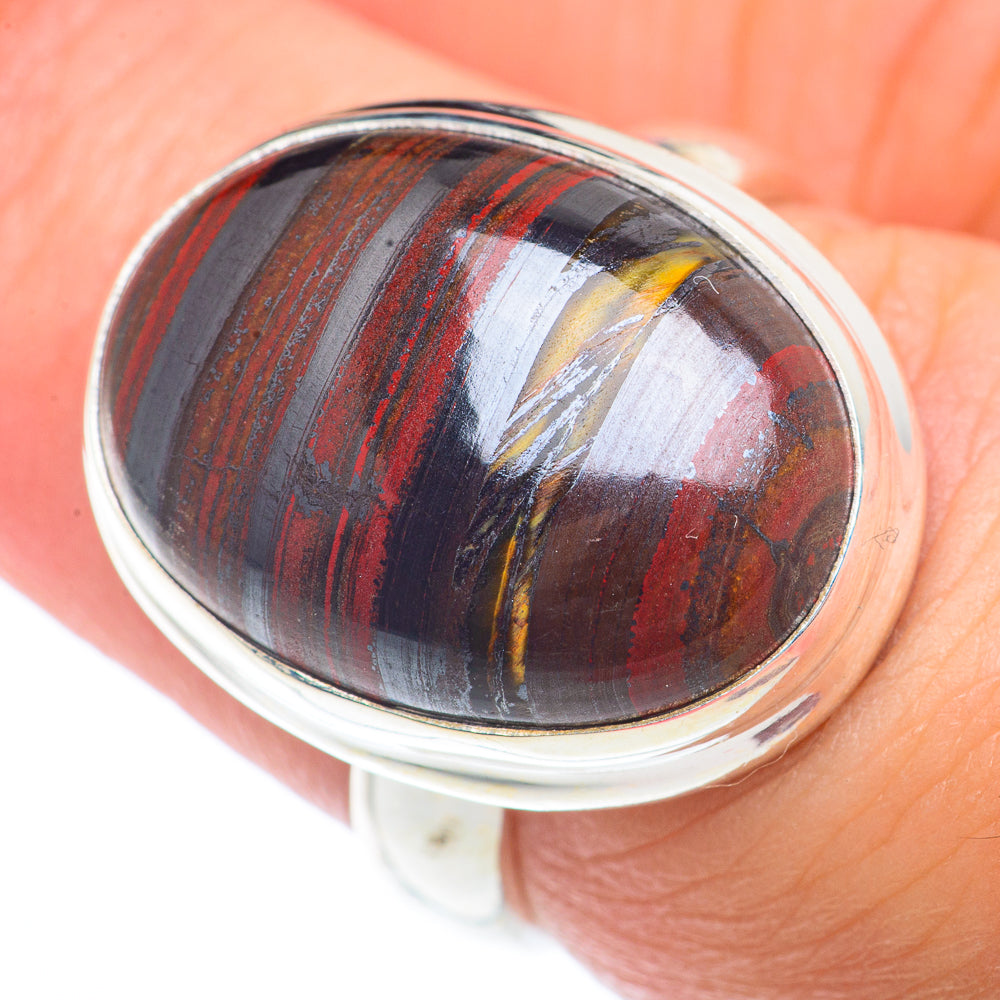 Red Tiger Iron Rings handcrafted by Ana Silver Co - RING73152