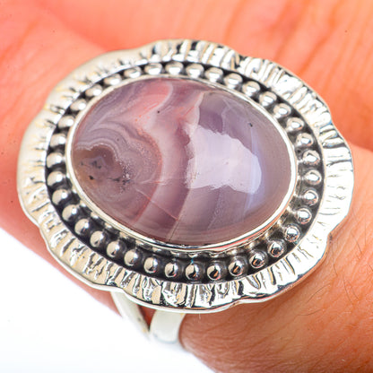 Crazy Lace Agate Rings handcrafted by Ana Silver Co - RING73155