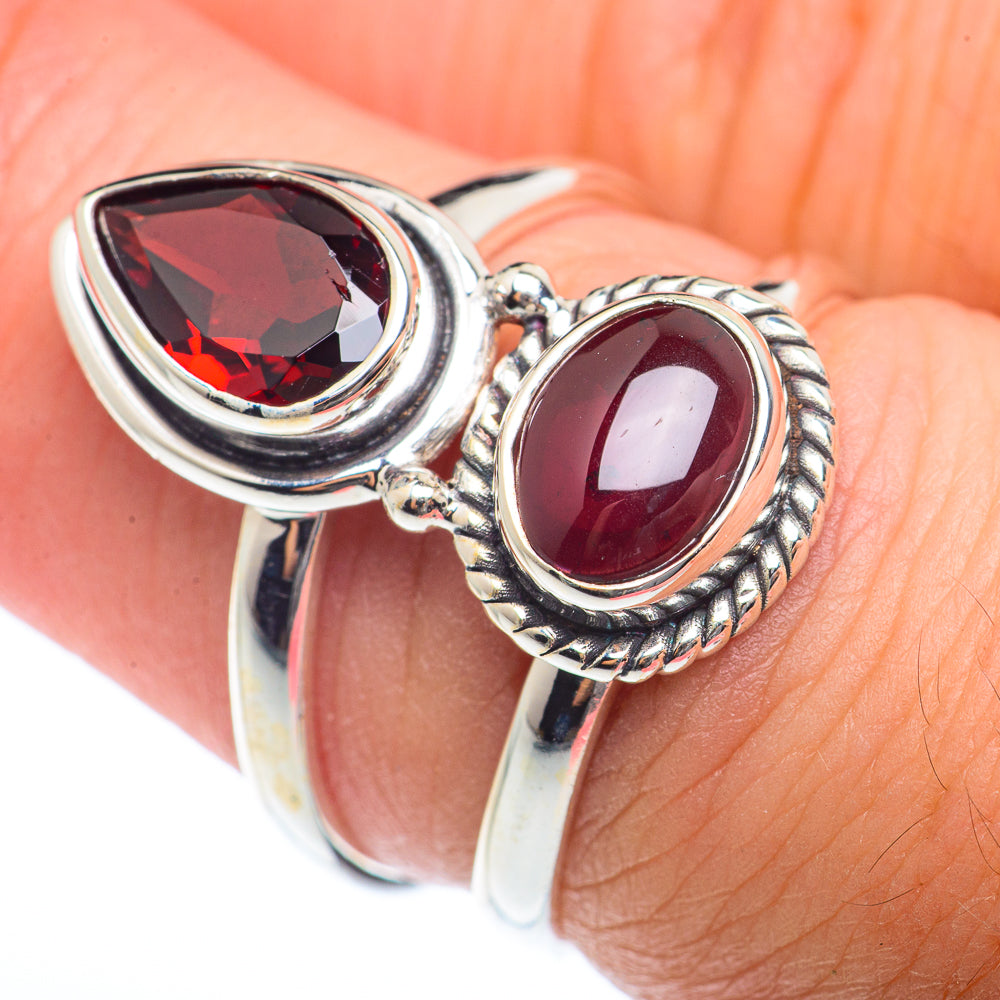 Garnet Rings handcrafted by Ana Silver Co - RING73161