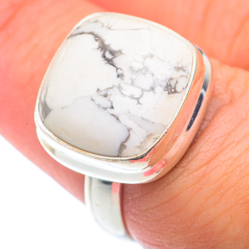Howlite Rings handcrafted by Ana Silver Co - RING73177