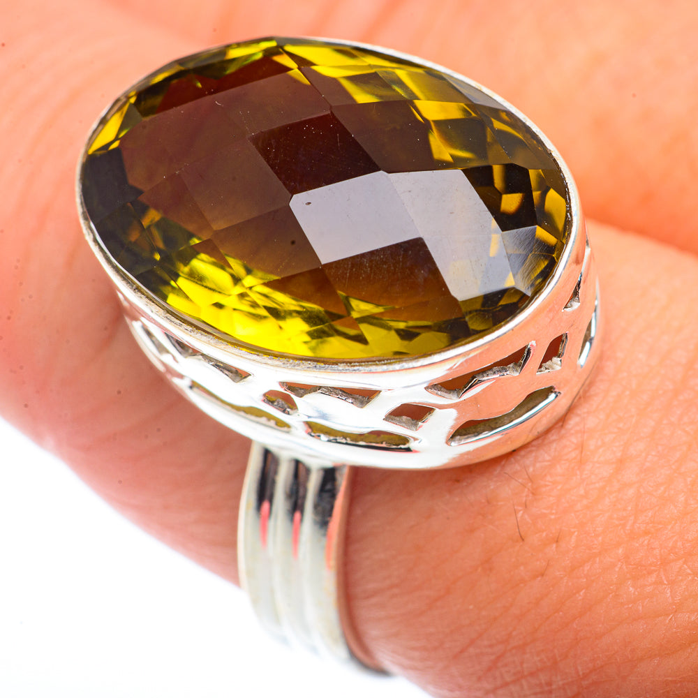 Olive Quartz Rings handcrafted by Ana Silver Co - RING73184