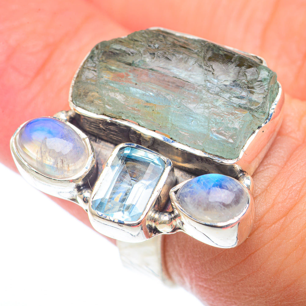 Aquamarine Rings handcrafted by Ana Silver Co - RING73189