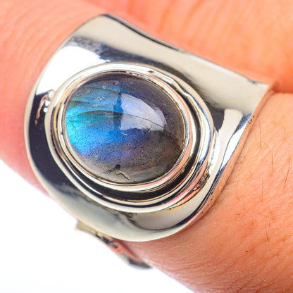 Labradorite Rings handcrafted by Ana Silver Co - RING73192