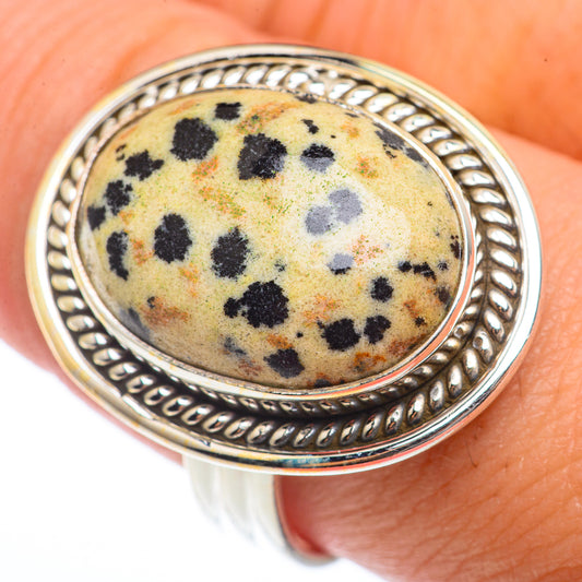 Dalmatian Jasper Rings handcrafted by Ana Silver Co - RING73200