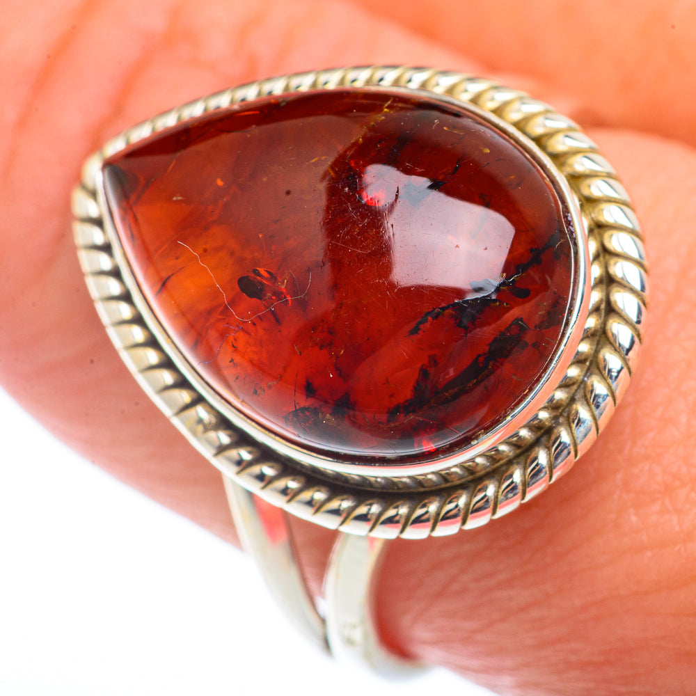Baltic Amber Rings handcrafted by Ana Silver Co - RING73201