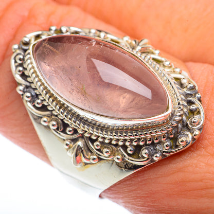 Rose Quartz Rings handcrafted by Ana Silver Co - RING73204