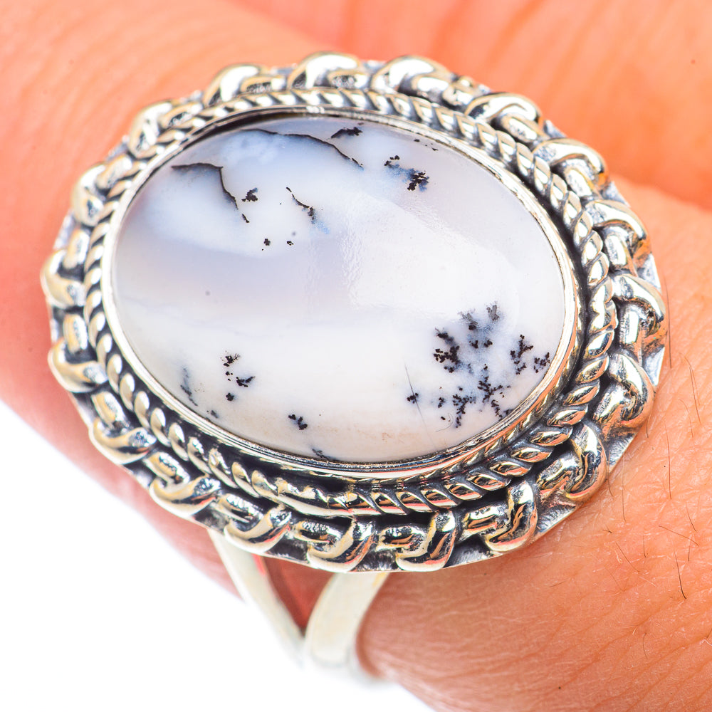 Dendritic Opal Rings handcrafted by Ana Silver Co - RING73218