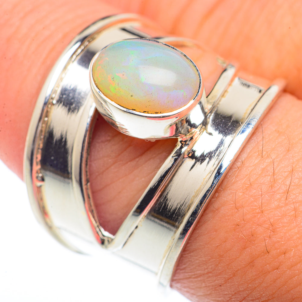 Ethiopian Opal Rings handcrafted by Ana Silver Co - RING73224