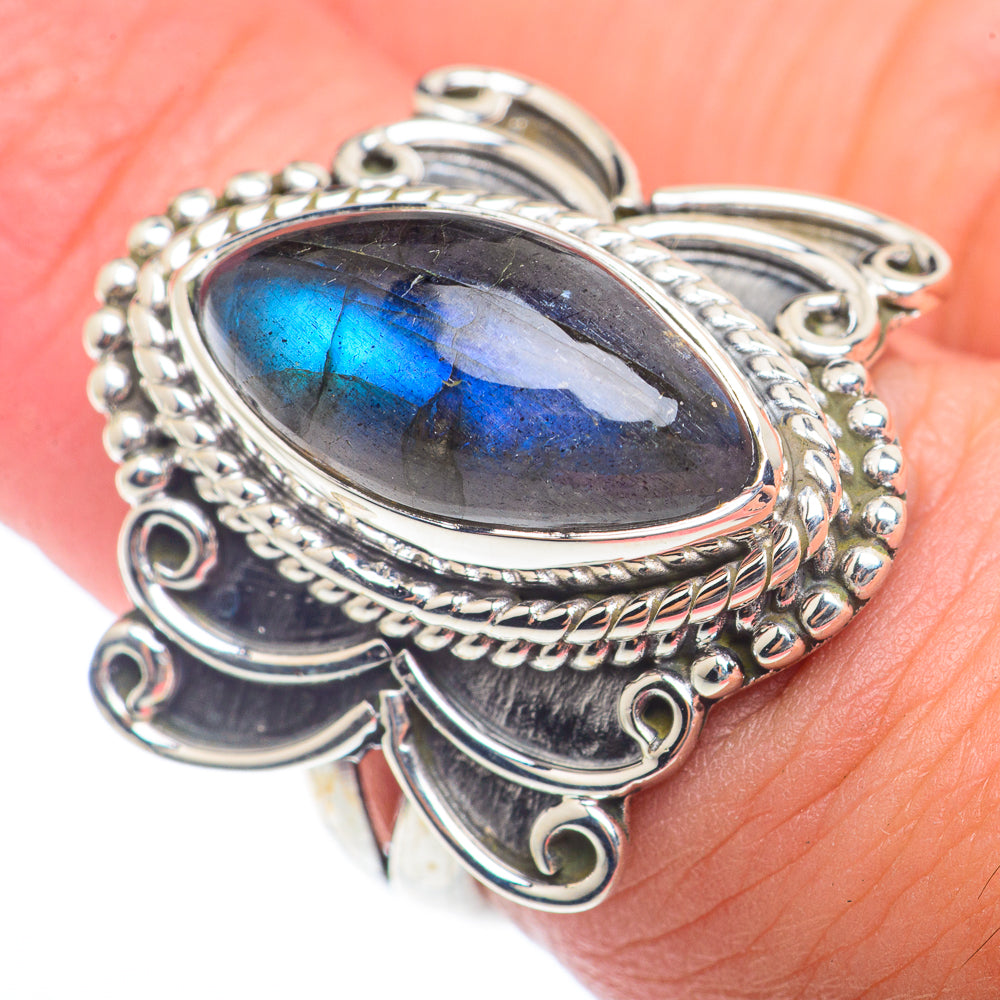 Labradorite Rings handcrafted by Ana Silver Co - RING73230