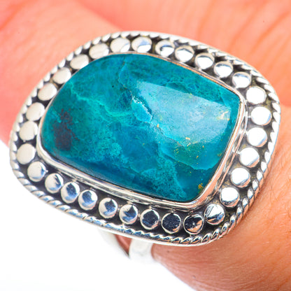 Chrysocolla Rings handcrafted by Ana Silver Co - RING73232