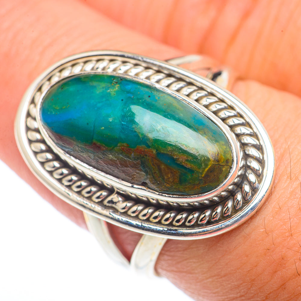 Chrysocolla Rings handcrafted by Ana Silver Co - RING73233