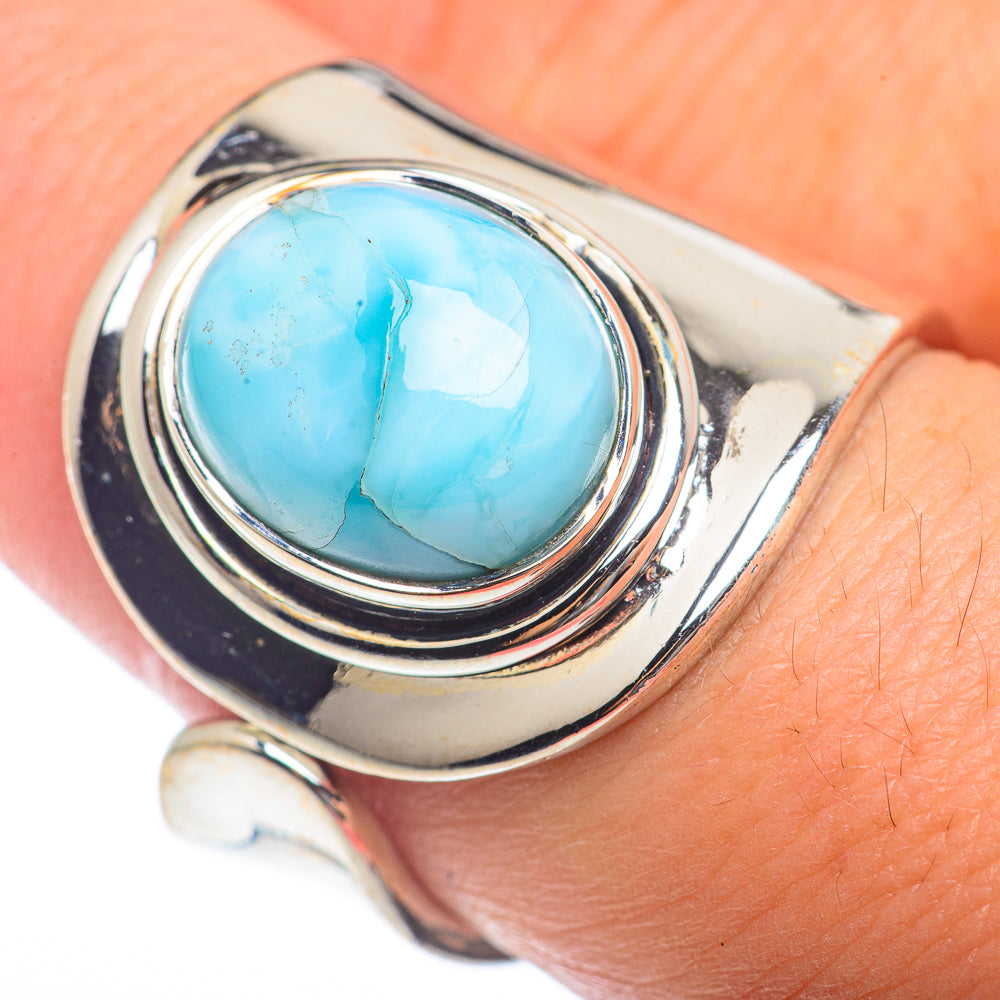 Larimar Rings handcrafted by Ana Silver Co - RING73234