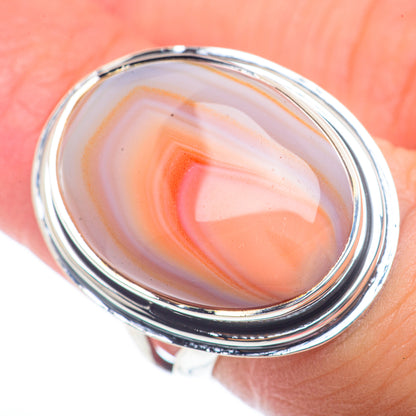 Botswana Agate Rings handcrafted by Ana Silver Co - RING73244