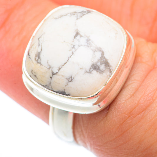 Howlite Rings handcrafted by Ana Silver Co - RING73257