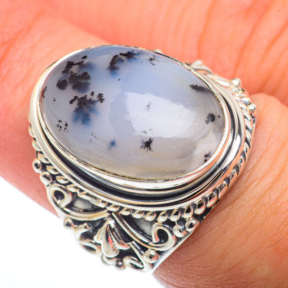 Dendritic Opal Rings handcrafted by Ana Silver Co - RING73261