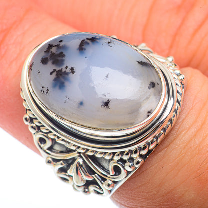 Dendritic Opal Rings handcrafted by Ana Silver Co - RING73261
