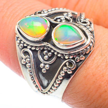 Ethiopian Opal Rings handcrafted by Ana Silver Co - RING73267