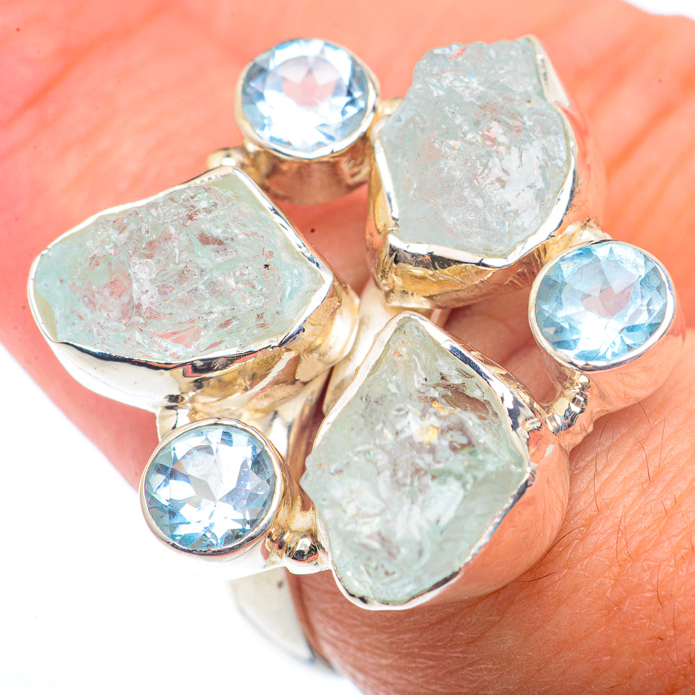 Aquamarine Rings handcrafted by Ana Silver Co - RING73271