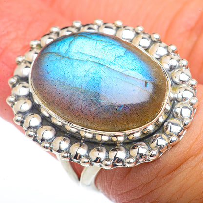 Labradorite Rings handcrafted by Ana Silver Co - RING73272