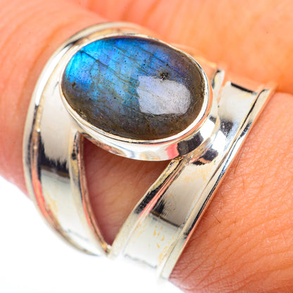 Labradorite Rings handcrafted by Ana Silver Co - RING73275