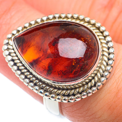Baltic Amber Rings handcrafted by Ana Silver Co - RING73286
