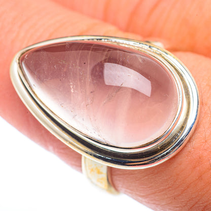 Rose Quartz Rings handcrafted by Ana Silver Co - RING73289