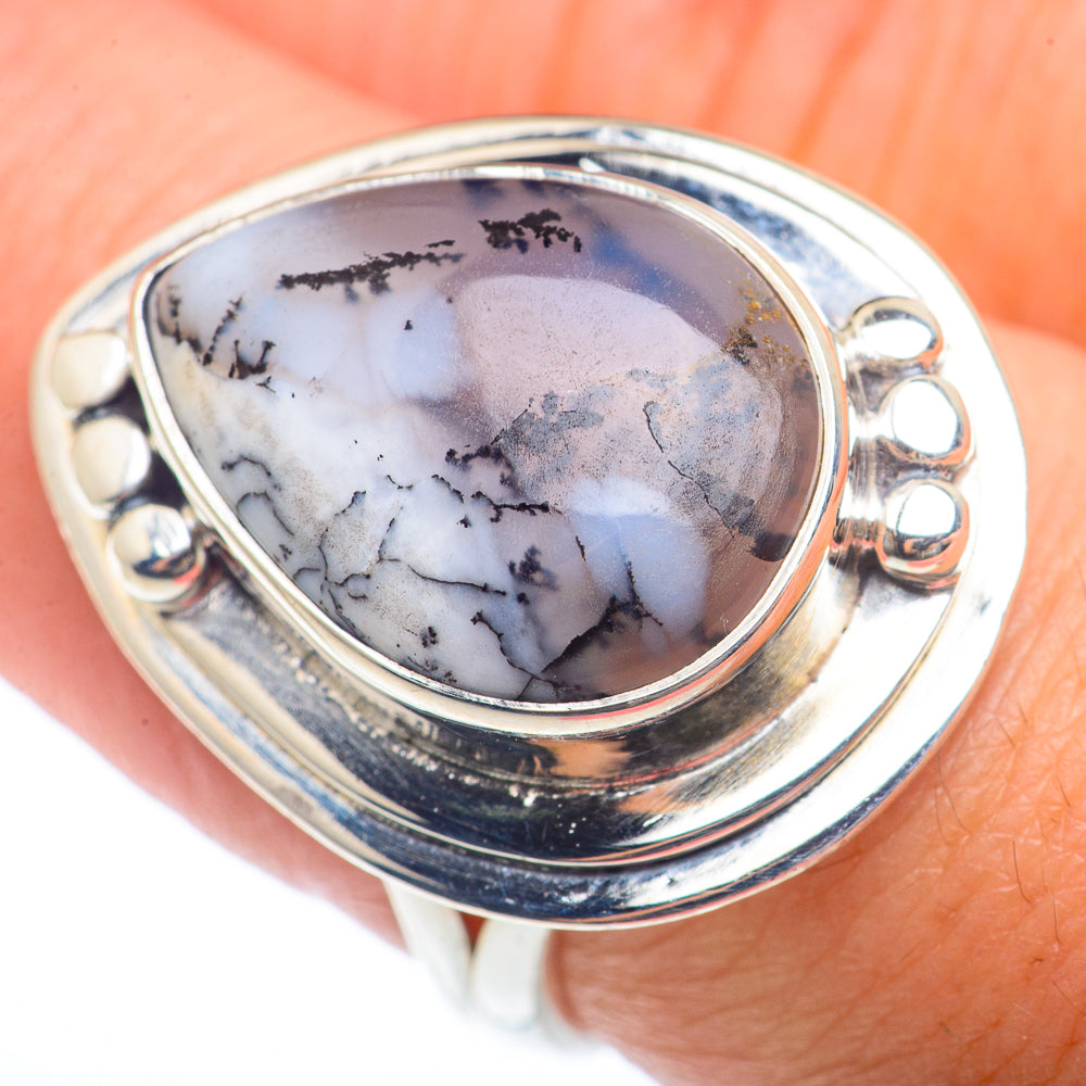 Dendritic Opal Rings handcrafted by Ana Silver Co - RING73301
