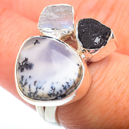 Dendritic Opal Rings handcrafted by Ana Silver Co - RING73303