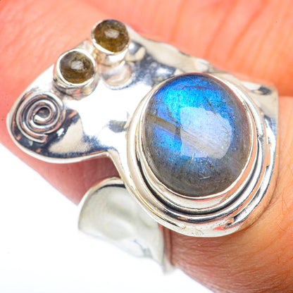 Labradorite Rings handcrafted by Ana Silver Co - RING73308