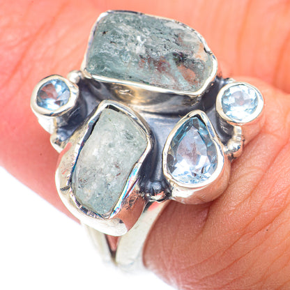 Aquamarine Rings handcrafted by Ana Silver Co - RING73309