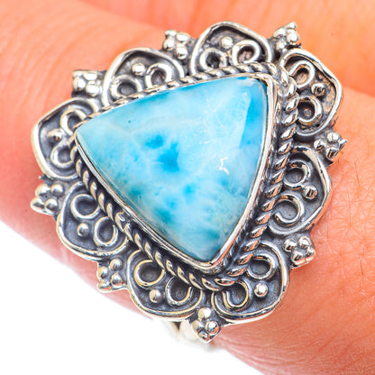 Larimar Rings handcrafted by Ana Silver Co - RING73311