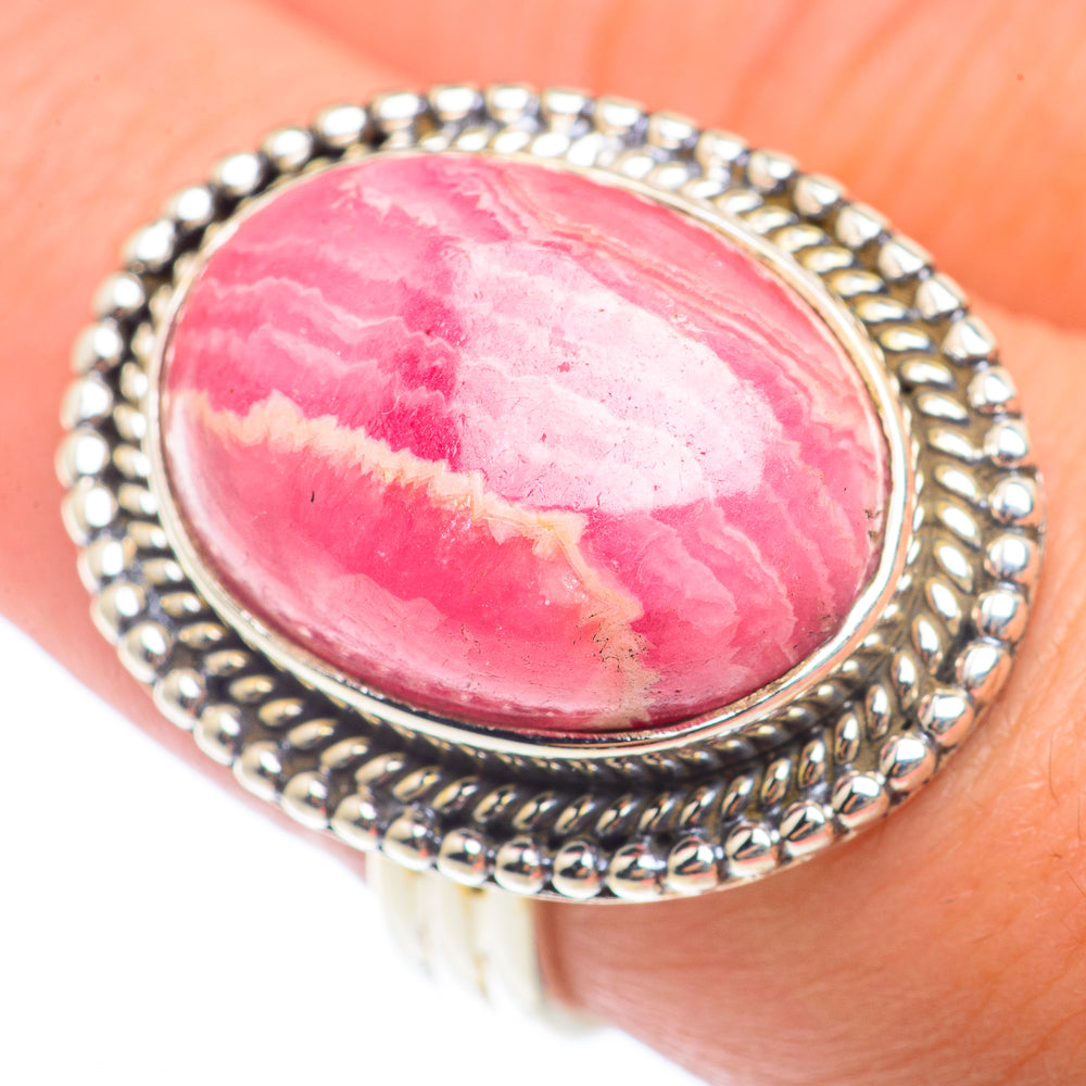 Rhodochrosite Rings handcrafted by Ana Silver Co - RING73326