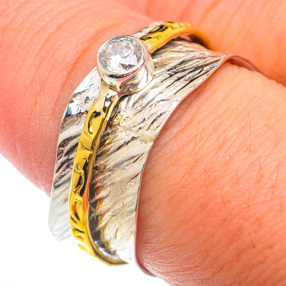 White Quartz Copper Rings handcrafted by Ana Silver Co - RING73327