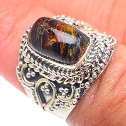 Golden Pietersite Rings handcrafted by Ana Silver Co - RING73329
