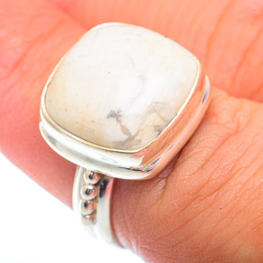 Howlite Rings handcrafted by Ana Silver Co - RING73336