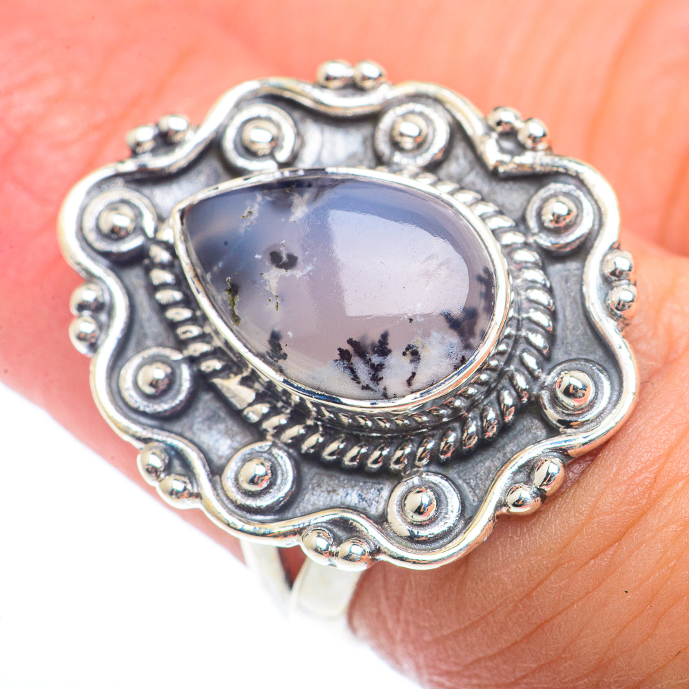 Dendritic Opal Rings handcrafted by Ana Silver Co - RING73337
