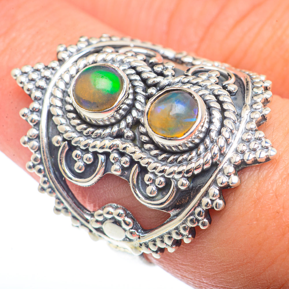 Ethiopian Opal Rings handcrafted by Ana Silver Co - RING73340