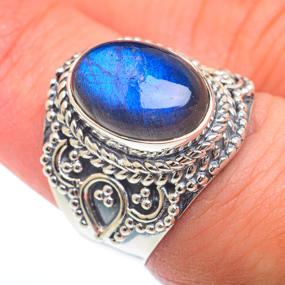 Labradorite Rings handcrafted by Ana Silver Co - RING73341