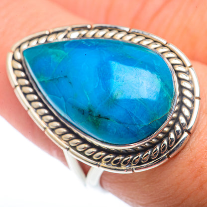 Chrysocolla Rings handcrafted by Ana Silver Co - RING73346