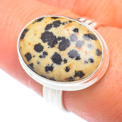 Dalmatian Jasper Rings handcrafted by Ana Silver Co - RING73356