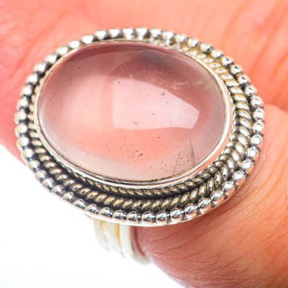 Rose Quartz Rings handcrafted by Ana Silver Co - RING73359