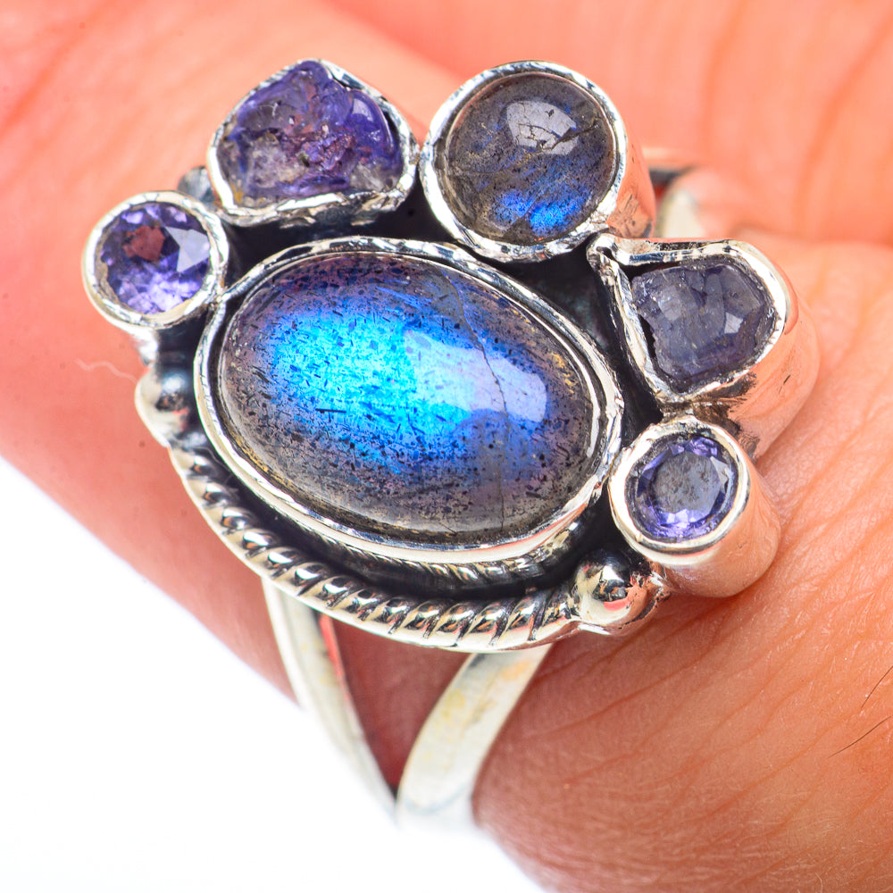 Labradorite Rings handcrafted by Ana Silver Co - RING73360