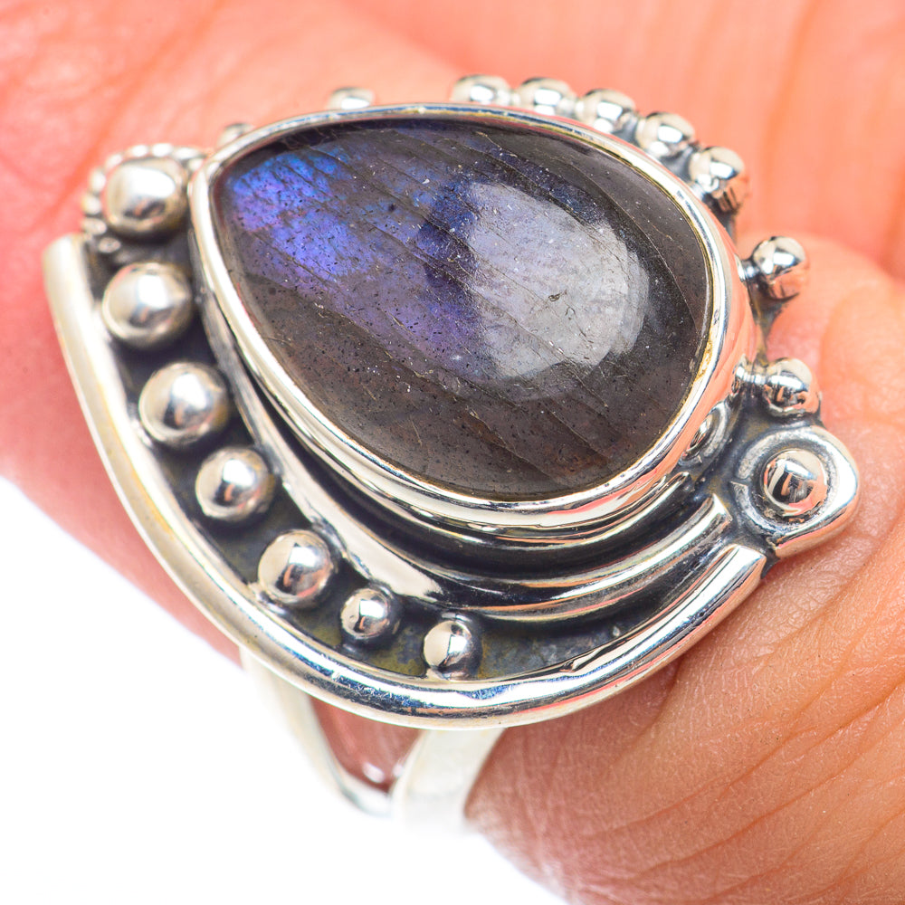 Labradorite Rings handcrafted by Ana Silver Co - RING73362