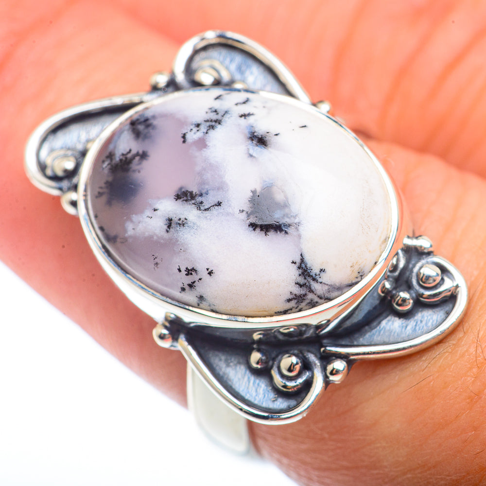 Dendritic Opal Rings handcrafted by Ana Silver Co - RING73367