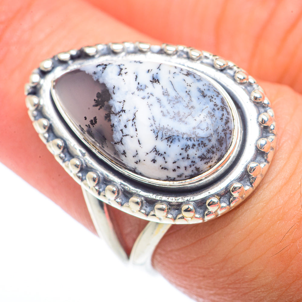 Dendritic Opal Rings handcrafted by Ana Silver Co - RING73372