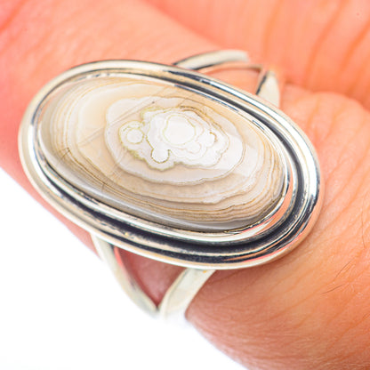 Laguna Lace Agate Rings handcrafted by Ana Silver Co - RING73375